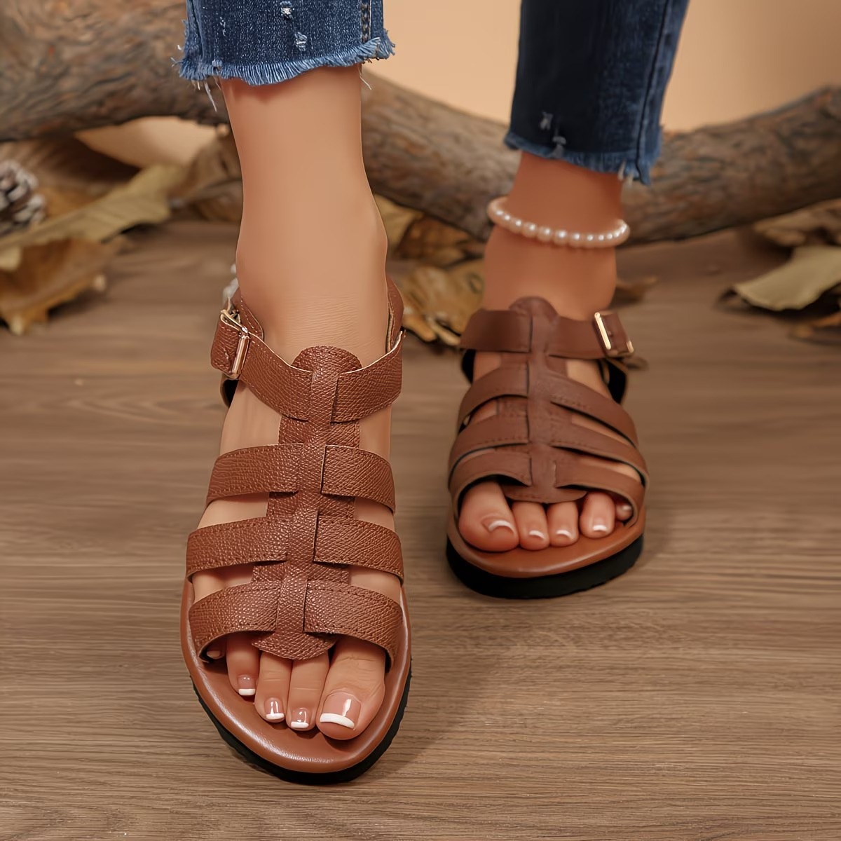 Women's Solid Color Platform Sandals