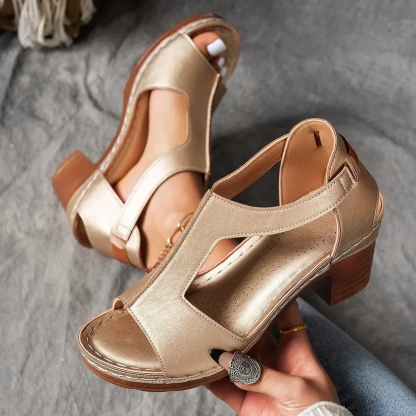 Women's Classic Chunky Heel Sandals