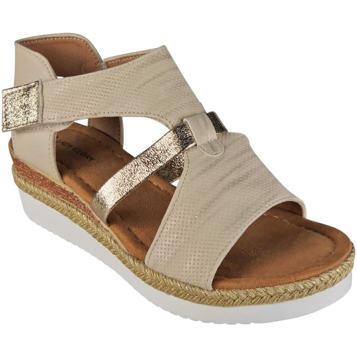 Women's Suede Comfort Wedge Sandals