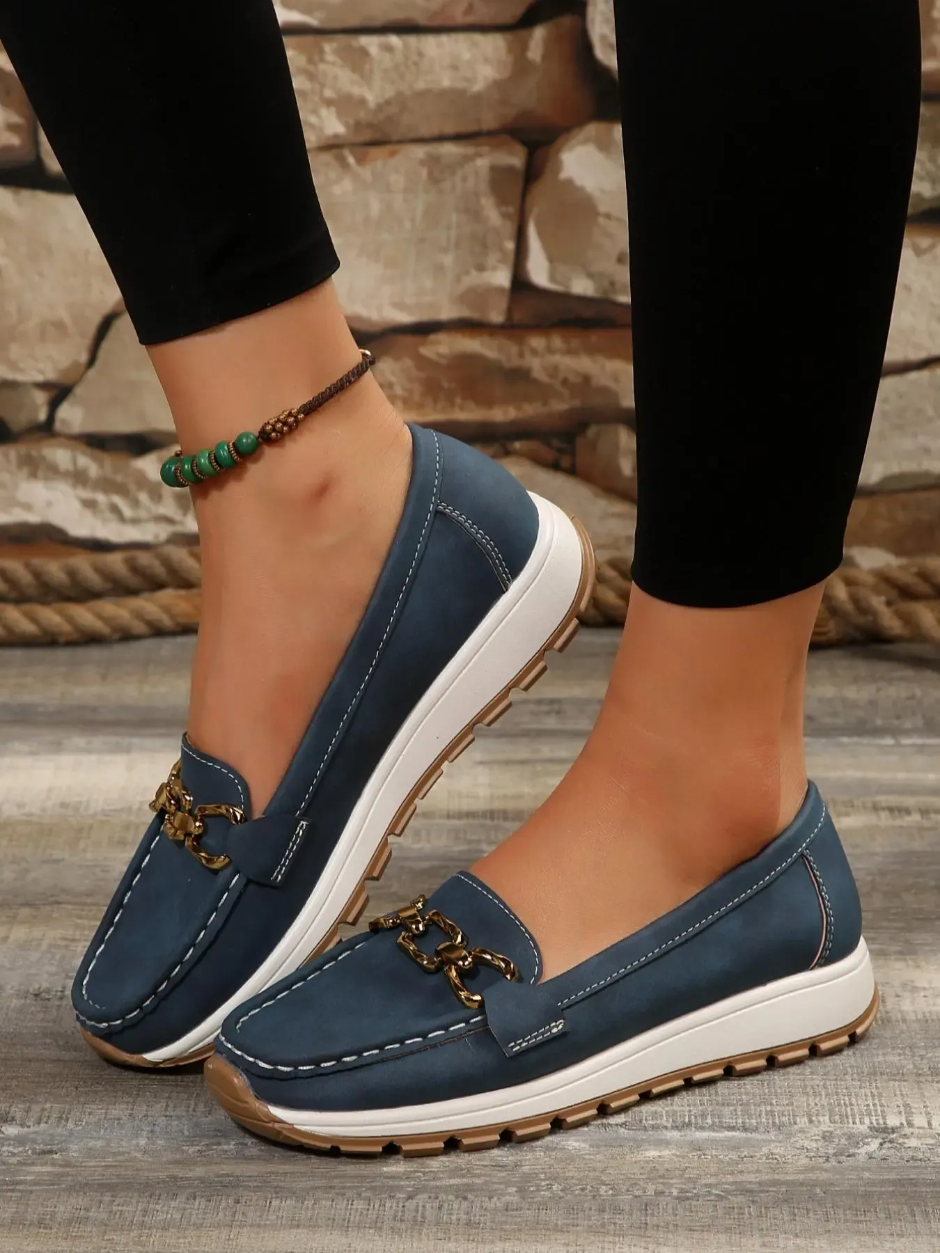 Women's Casual Chain Loafers