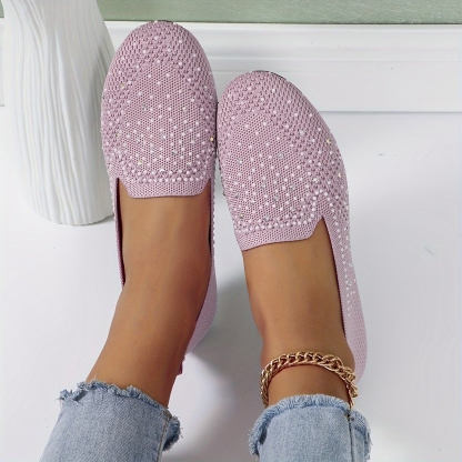 Women's Rhinestone Flat Shoes