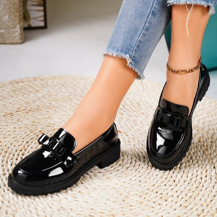 Womens Leather Soft Sole Loafers