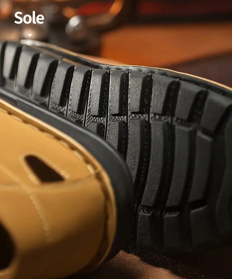 mens solid colour breathable sandals comfy non slip durable rubber sole beach water shoes for mens outdoor activities summer men s shoes details 5