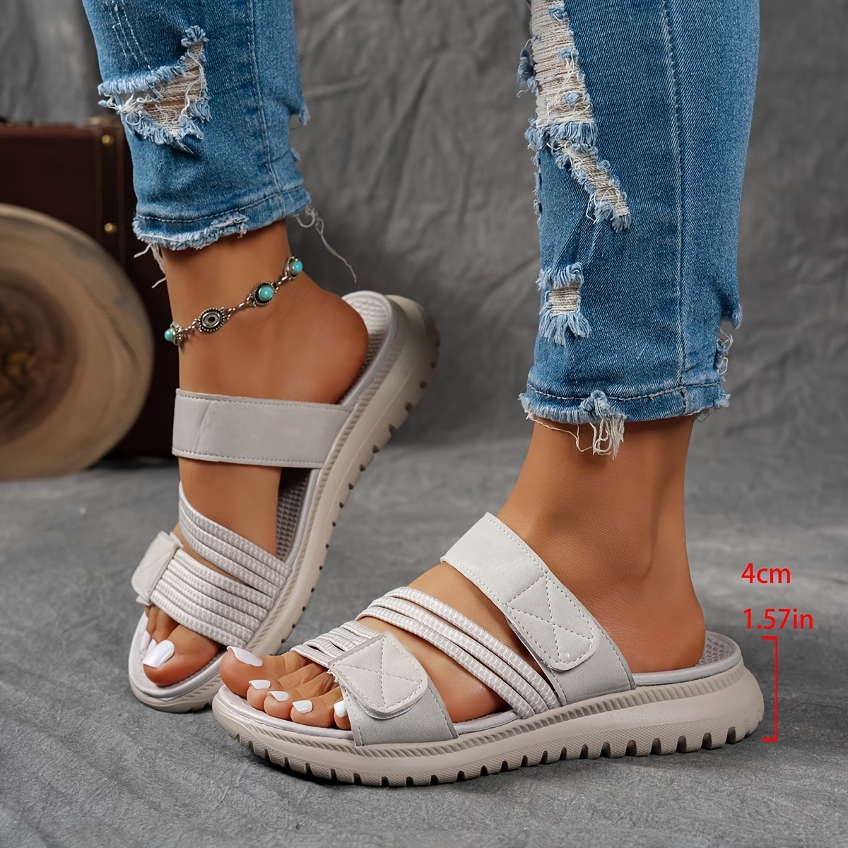 Women's Elastic Webbing Slippers