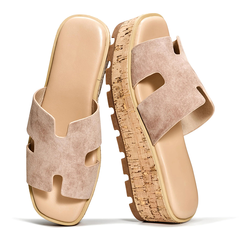 Women's Genuine Leather Wedge Sandals