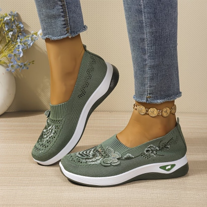 Women's Ethnic Mesh Loafers