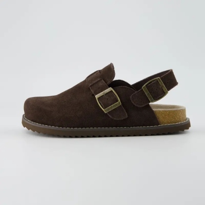 Brooklyn Genuine Suede Slingback Clogs
