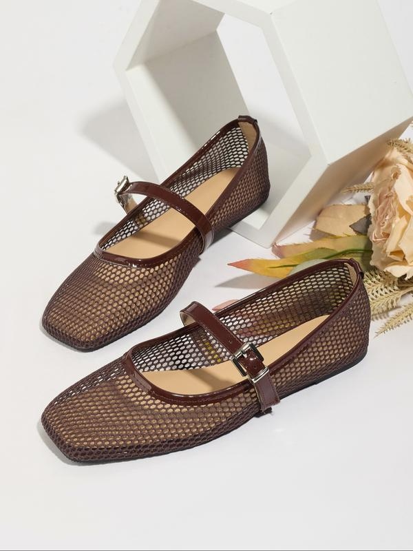 Women's Hollow Out Mary Jane Flats