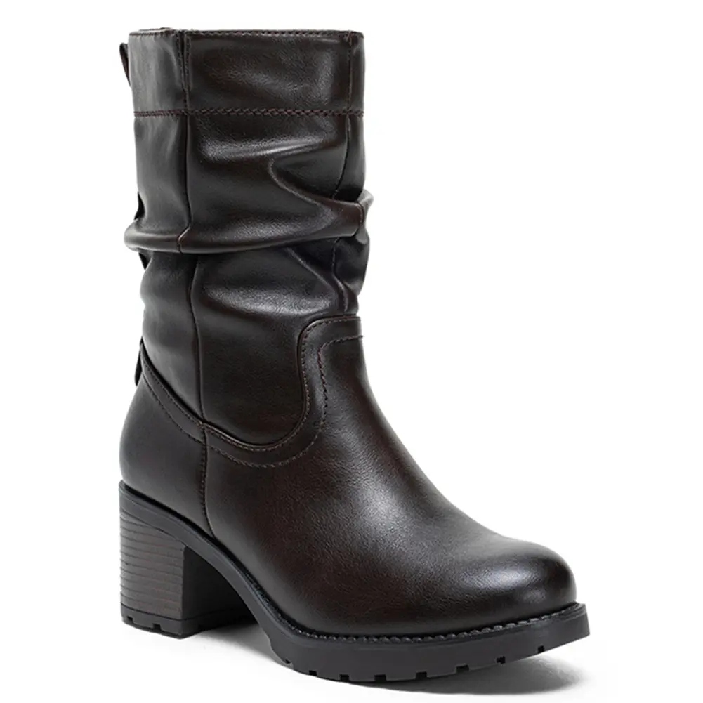 Women's Comfy Rouched Ankle Boots