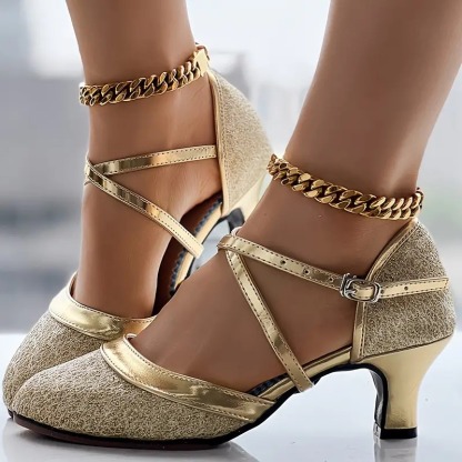 Women's Glitter D'Orsay Latin Dance Shoes