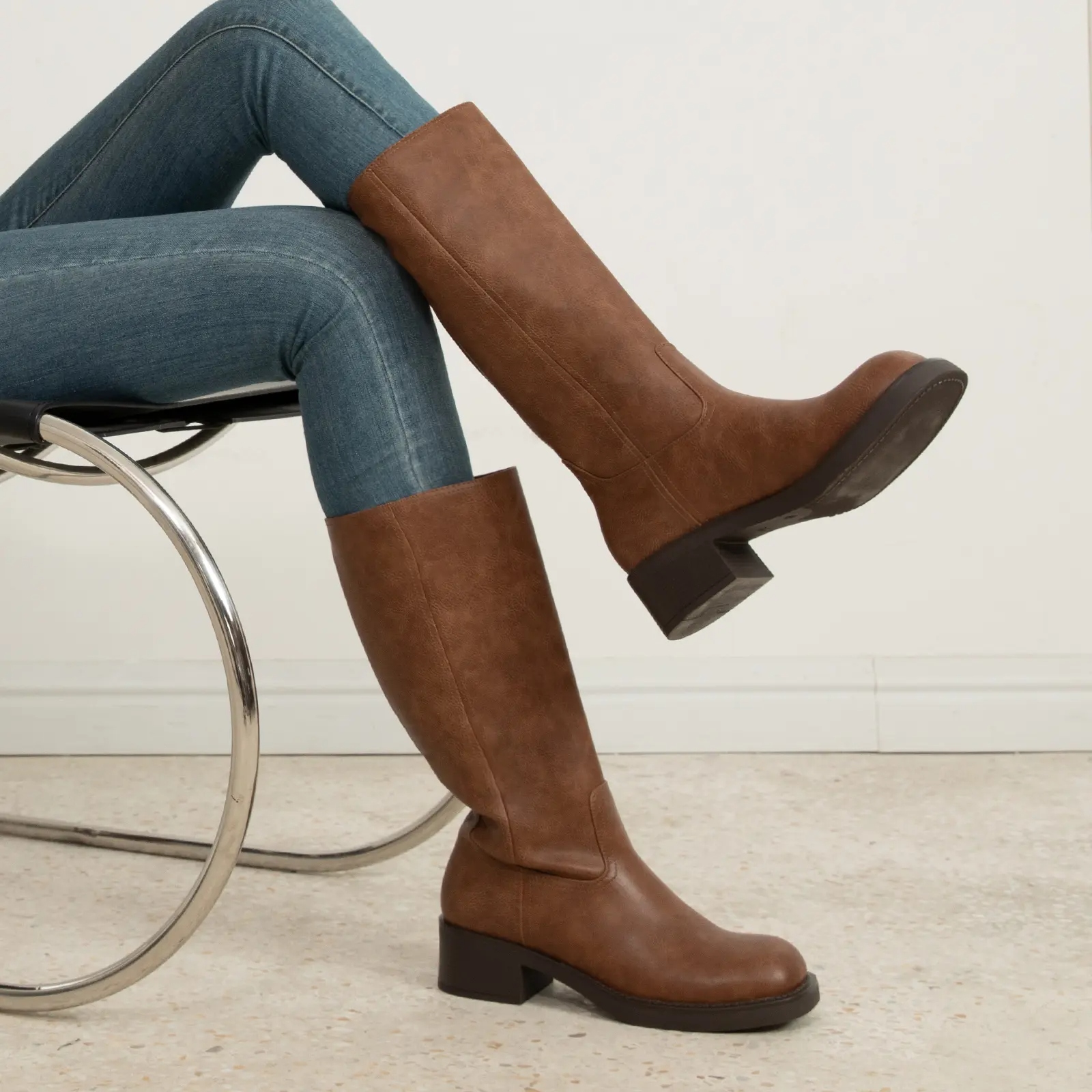 Women's Banana Knee High Boots