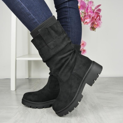 Women's Faux Suede Fur Lined Boots