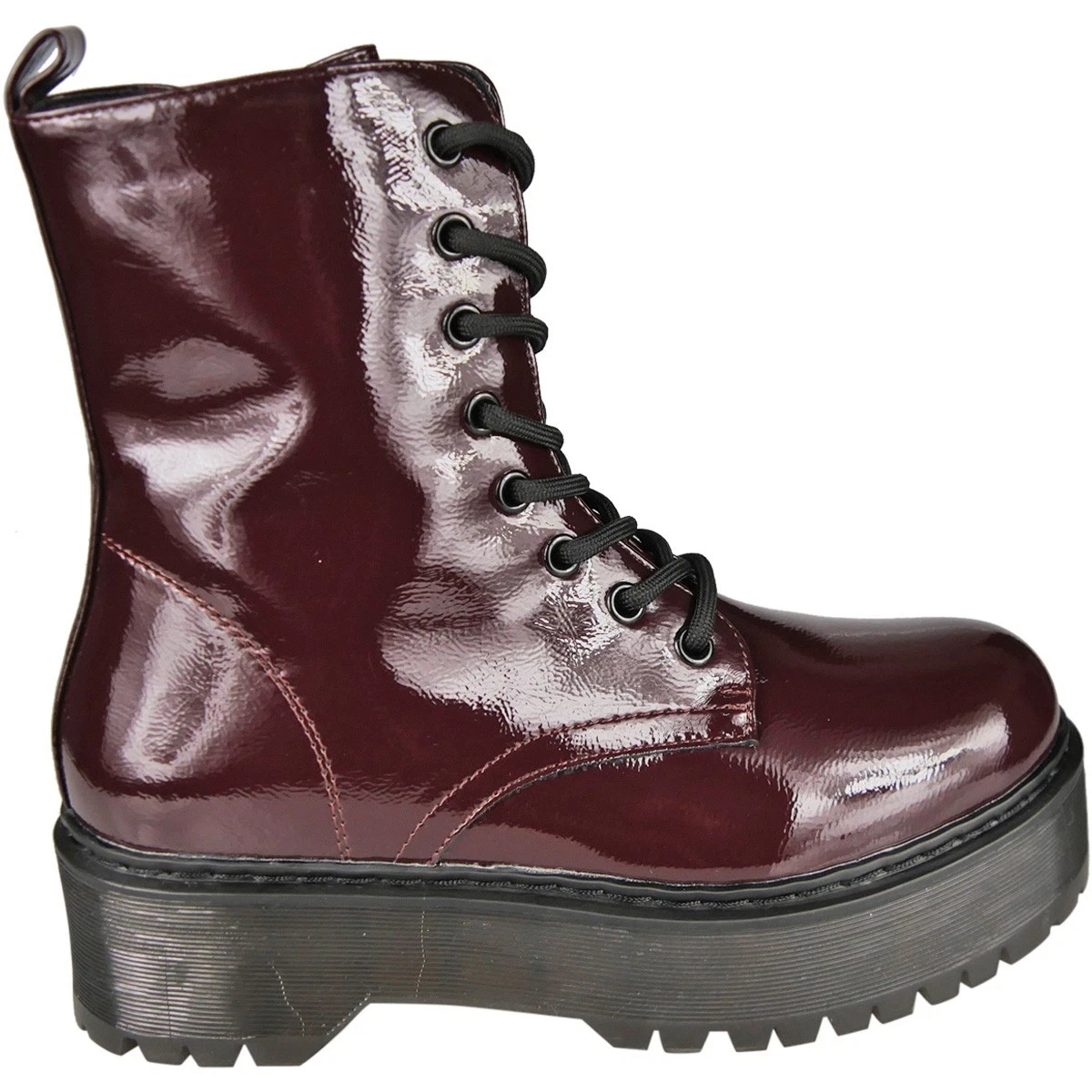 Ladies Punk Goth Zip Casual Boots