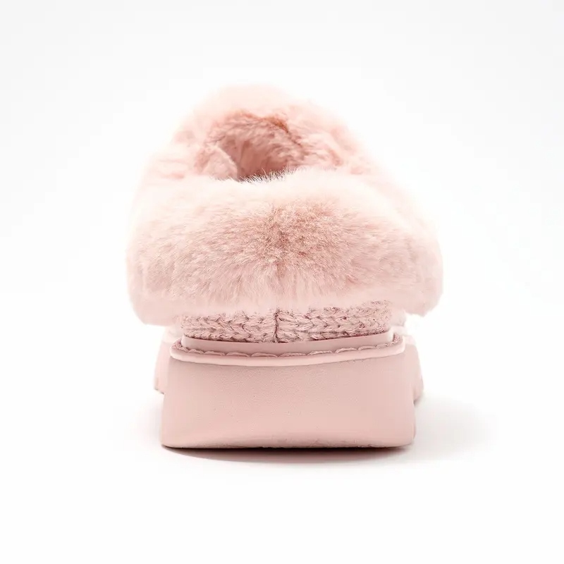 Metallic Sweater Knit Slippers