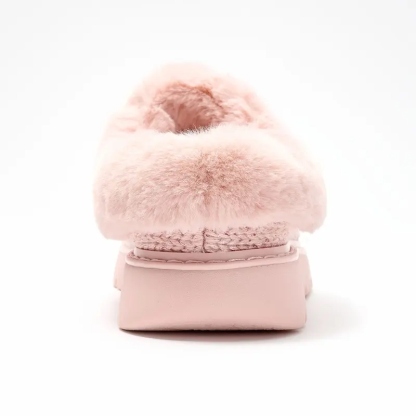 Metallic Sweater Knit Slippers