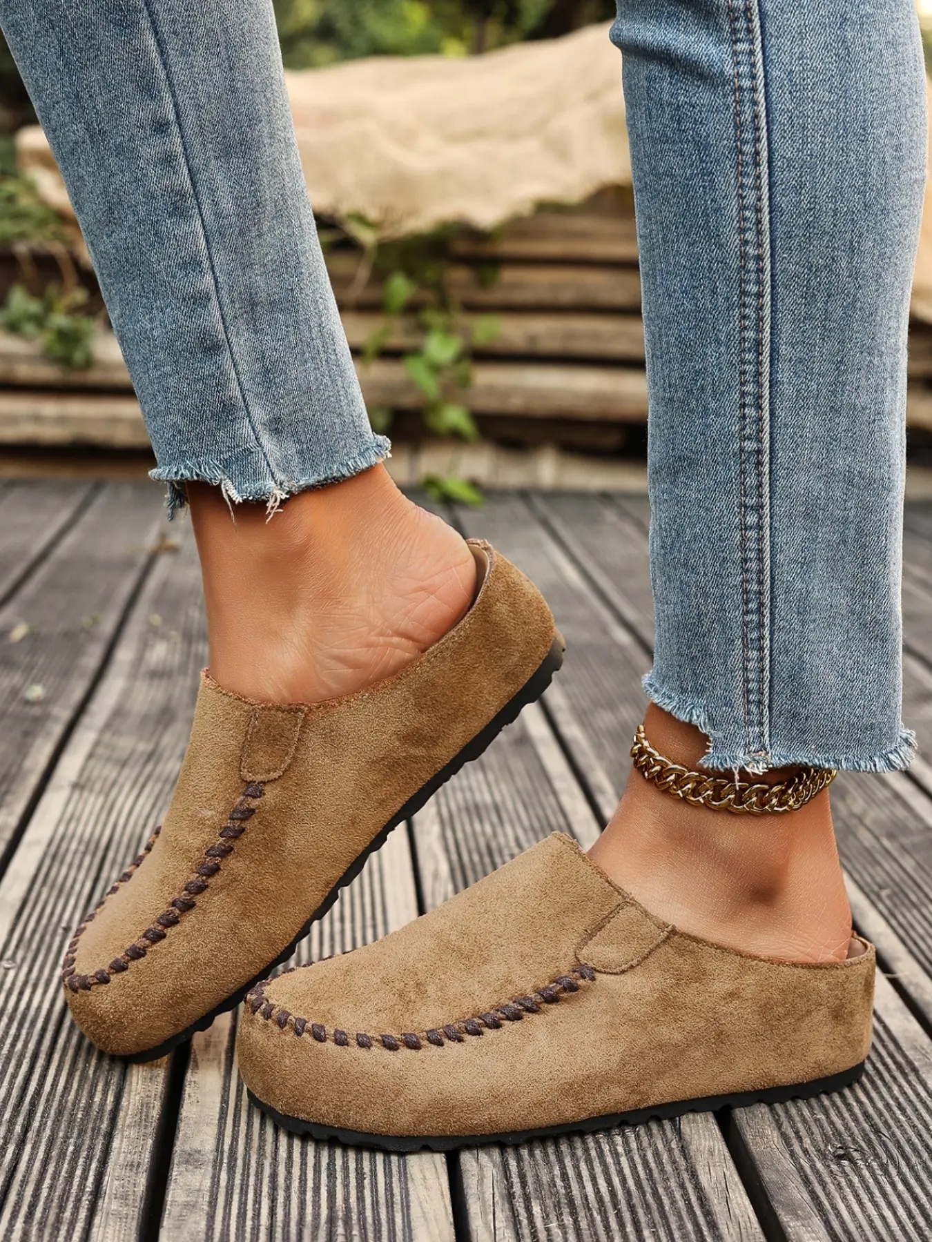 Women's Casual Suede Moccasin Slippers