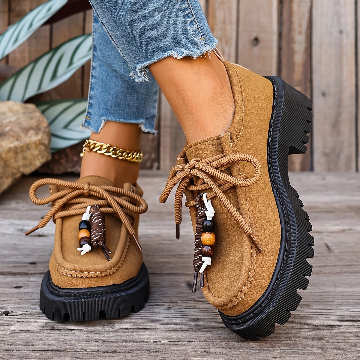 Women's Lace-Up Oxford Shoes