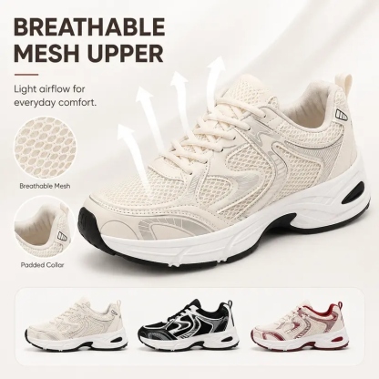 Women's Lace-Up Walking Sneakers