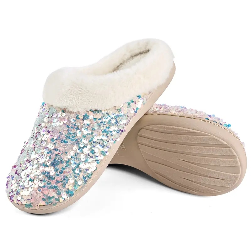 Women's Sequins House Slippers
