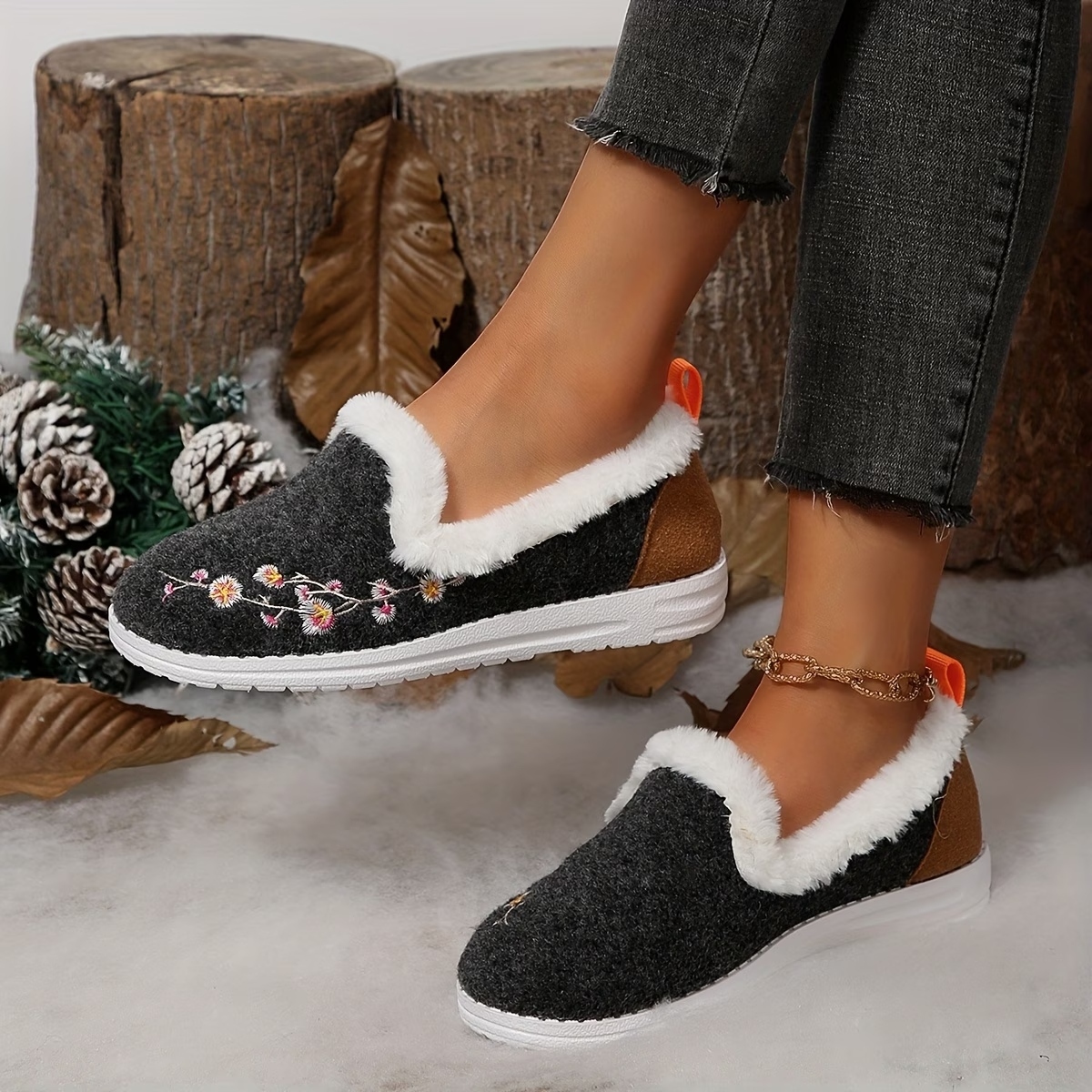 Women's Velvet Short Boots