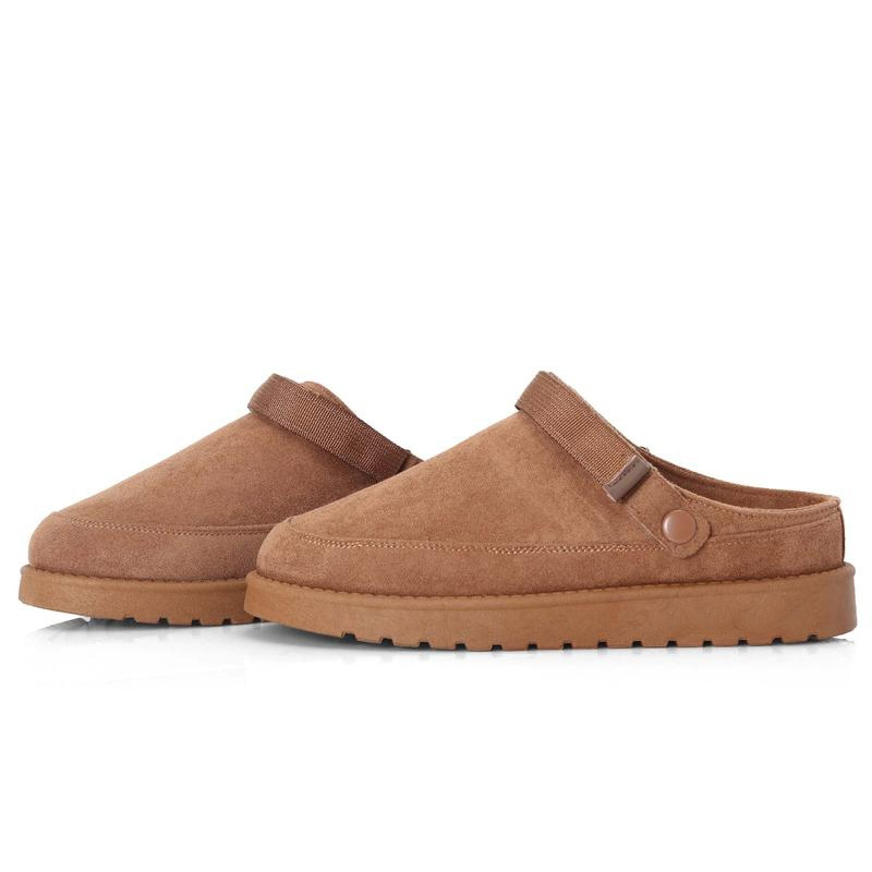 Women's Cozy Suede Adjustable Clogs