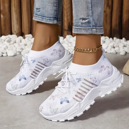 Women's Butterfly Pattern Sneakers