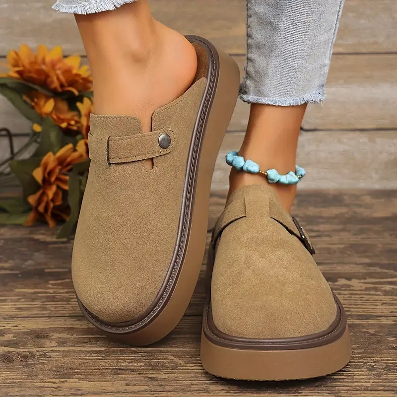 Retro Casual Buckle Loafers