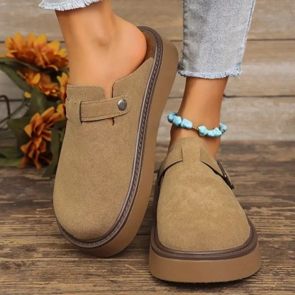 Retro Casual Buckle Loafers