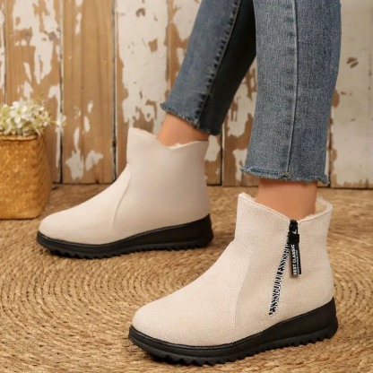 Winter Chic Plush Snow Boots