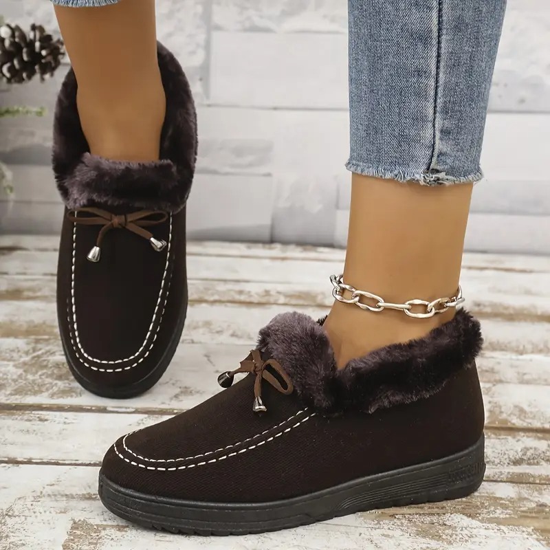 Women's Cozy Fleece-Lined Ankle Boots