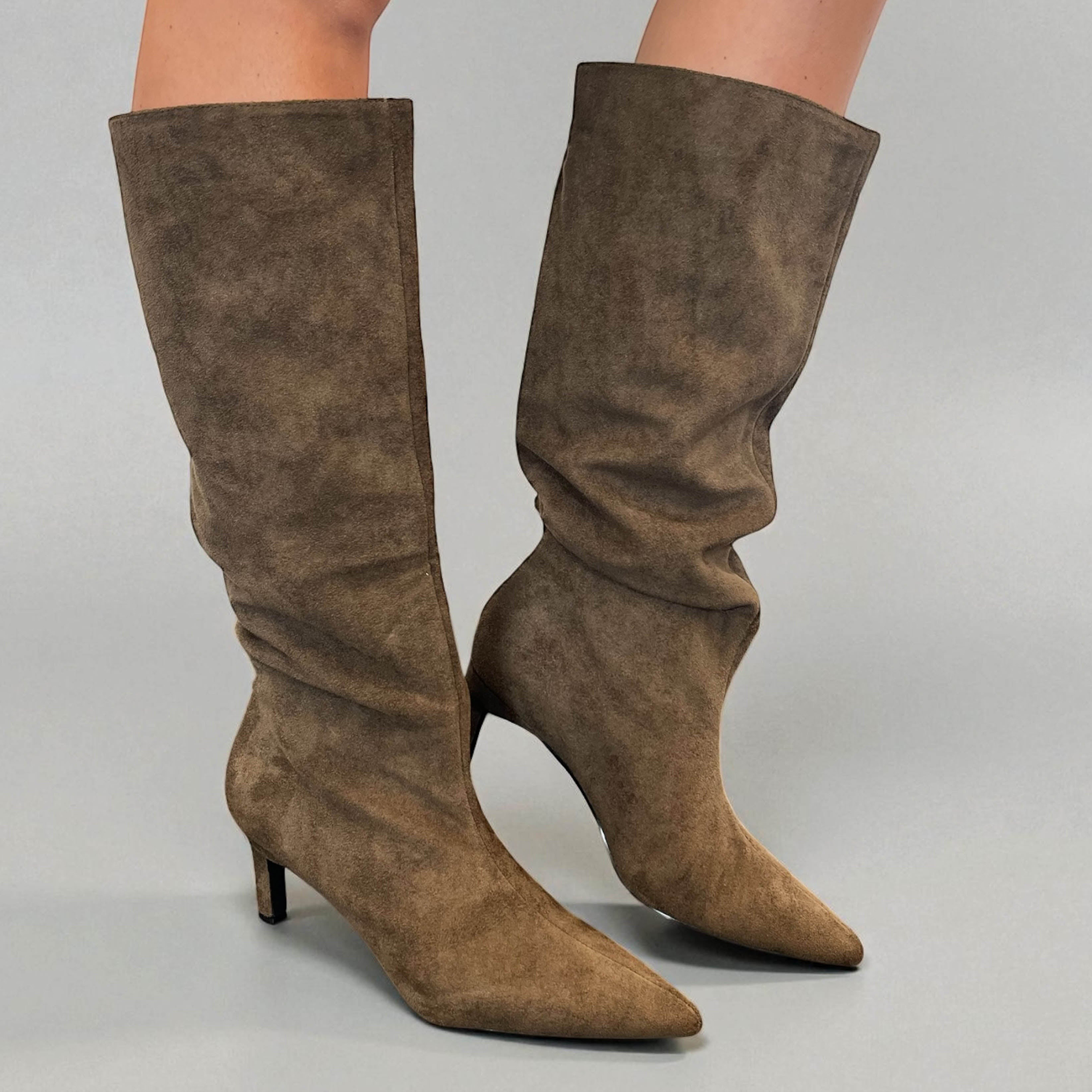 Women's Slouch Low Heeled Boot