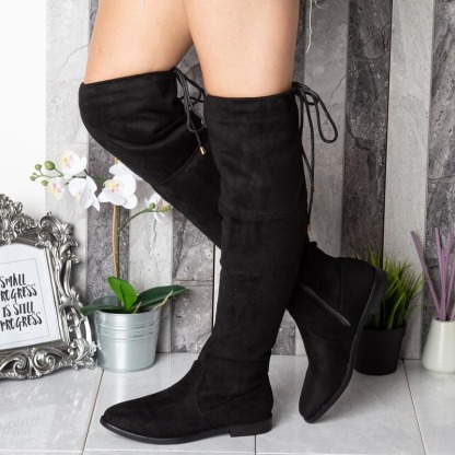 Women Over The Knee Lace Up Boots