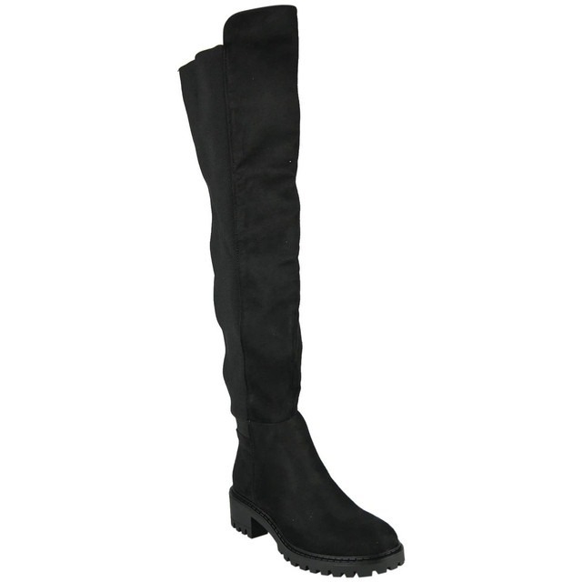Over The Knee Zip Lyrca Boots