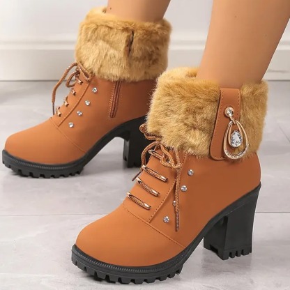 Women's Winter Fuzzy Fleece Boots
