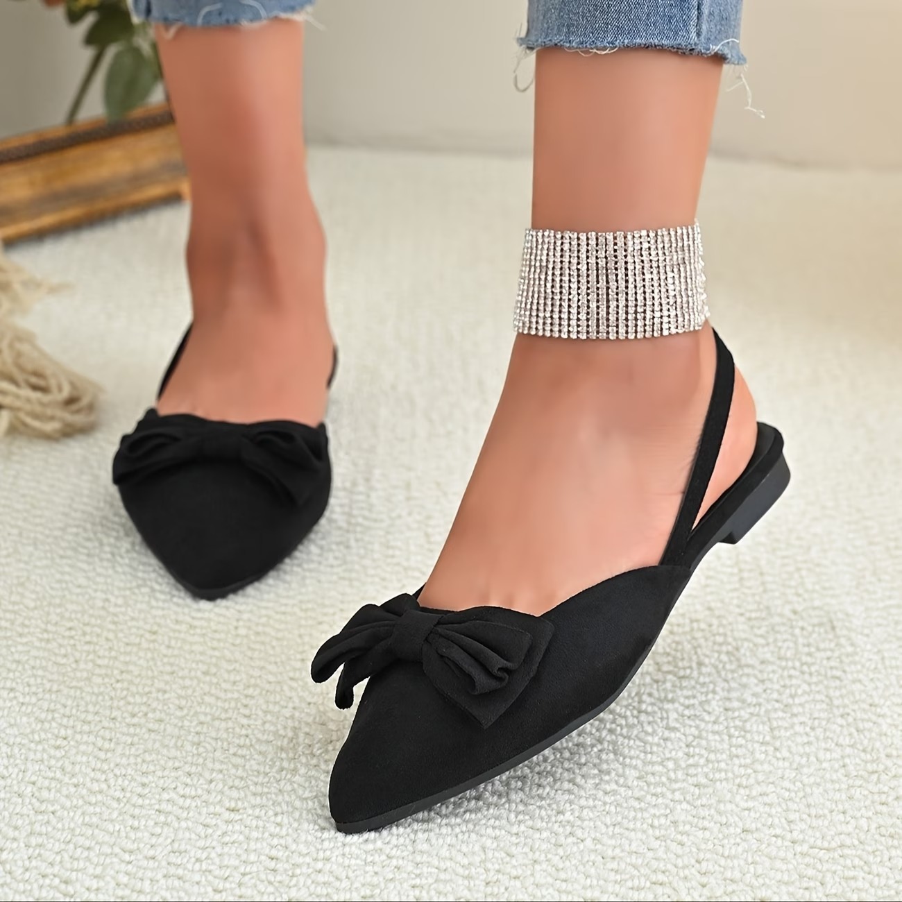 Women's Simple Bow Flat Shoes