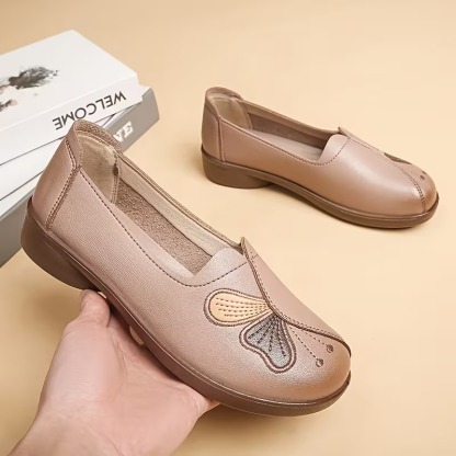 Women's Faux Leather Mom Shoes