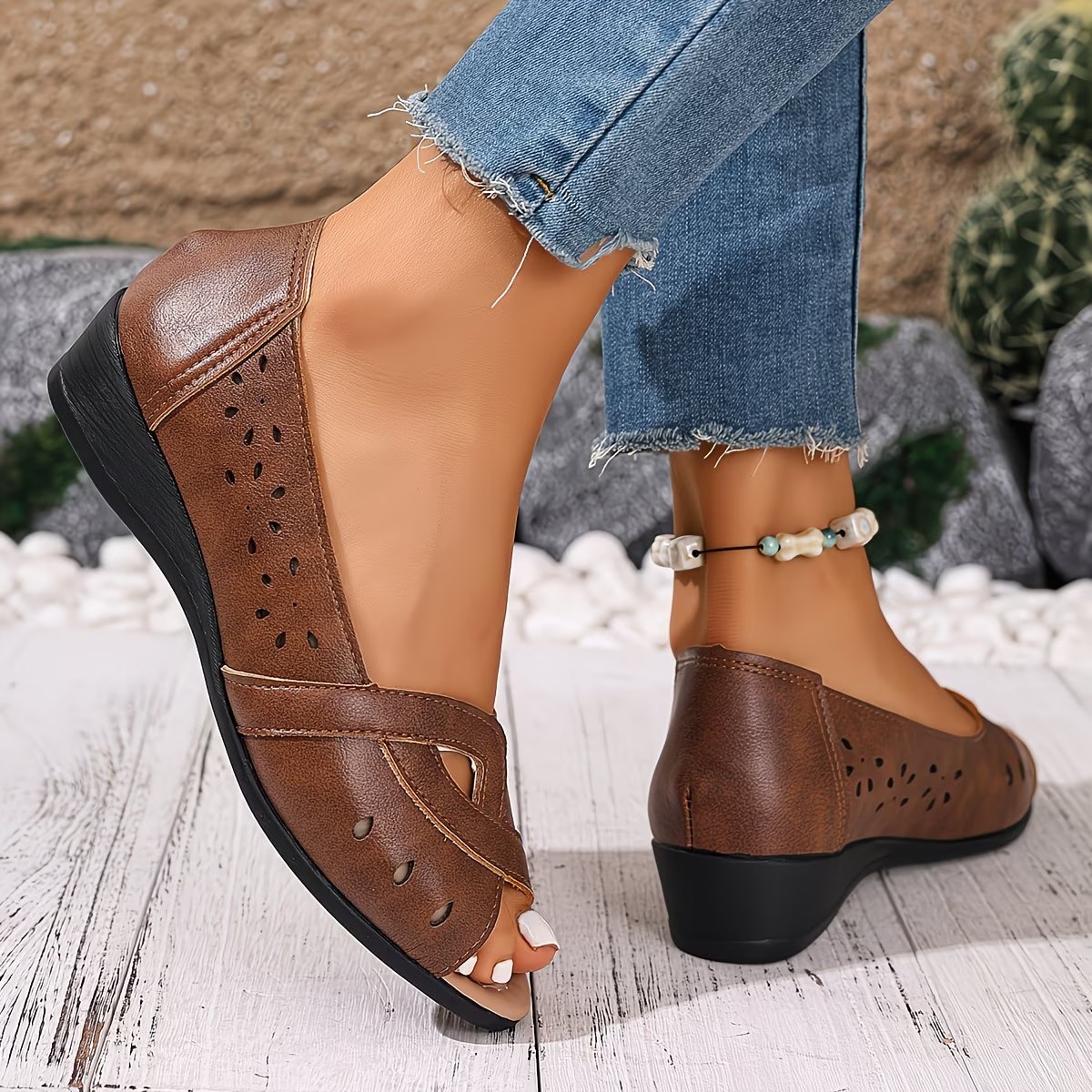 Women's Hollow-Out Fish Mouth Sandals