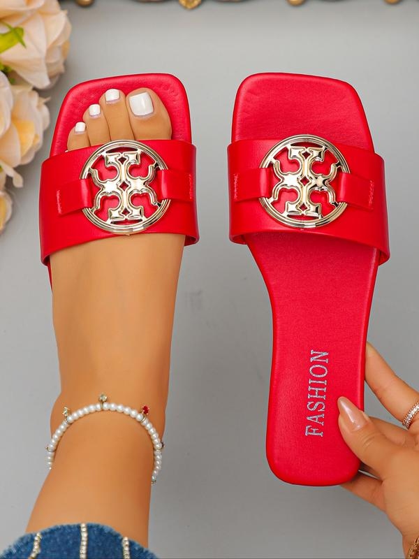 Women's Candy Color Flat Sandals