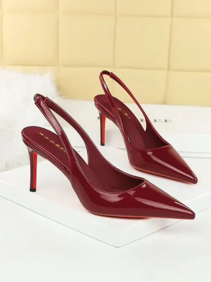 Women's Sexy PU Leather High Heels