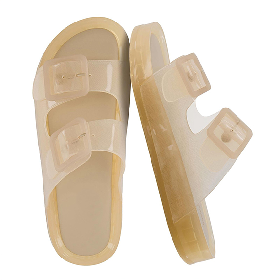 Women's Waterproof Double Buckle Slides