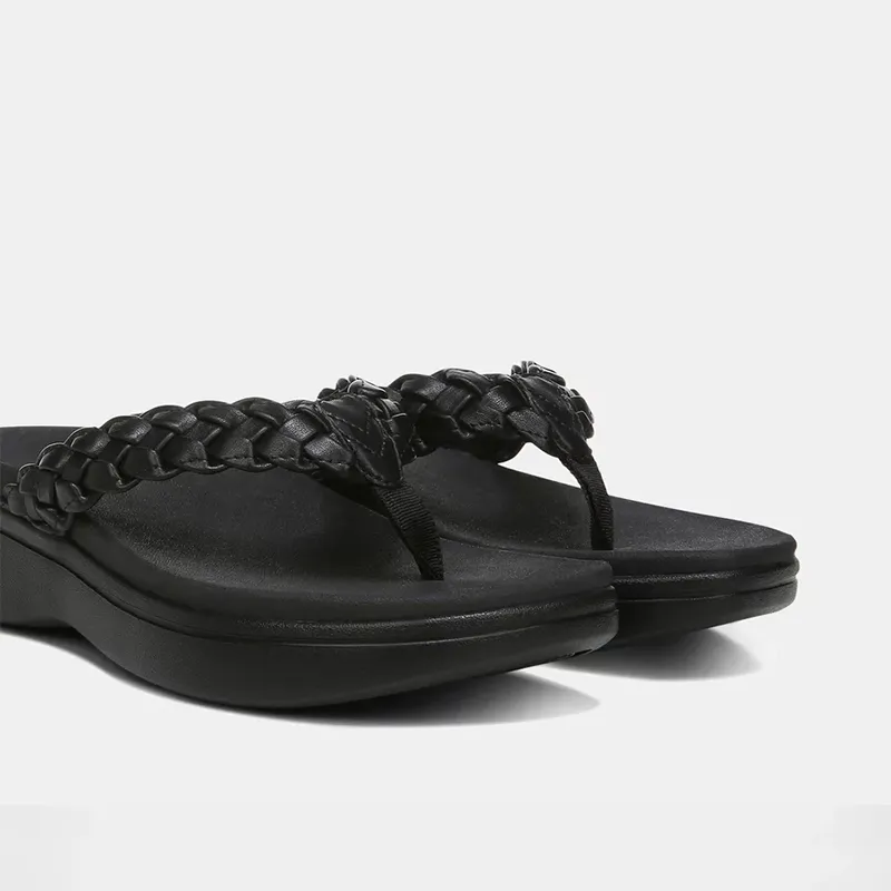 Women's Braided Platform Flip-Flops