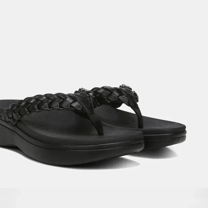 Women's Braided Platform Flip-Flops