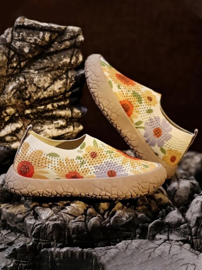 Women's Flyknit Breathable Slip-On Shoes