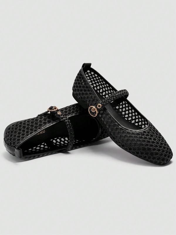 Women's Mesh Ballet Mary Jane Flats