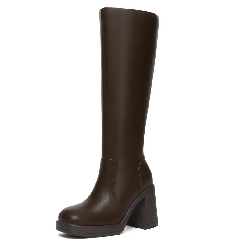 Women's BTC Leather Platform Boots