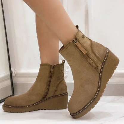 Women's Lined Zip Warm Boots