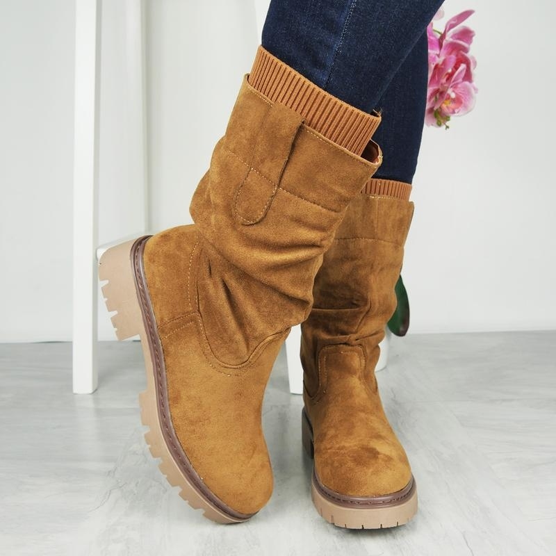 Women's Faux Suede Fur Lined Boots