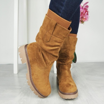 Women's Faux Suede Fur Lined Boots