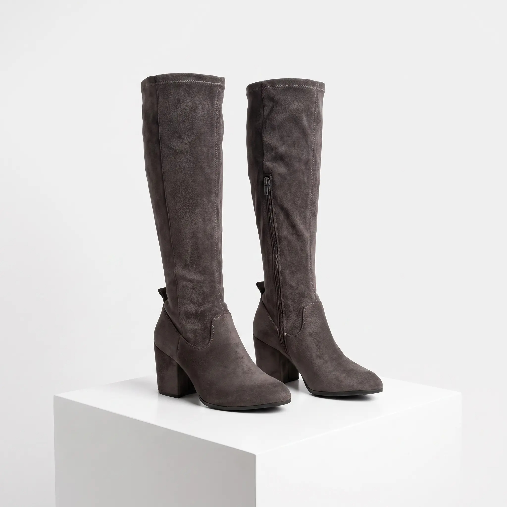 Magic Stretch Block Heel Boots