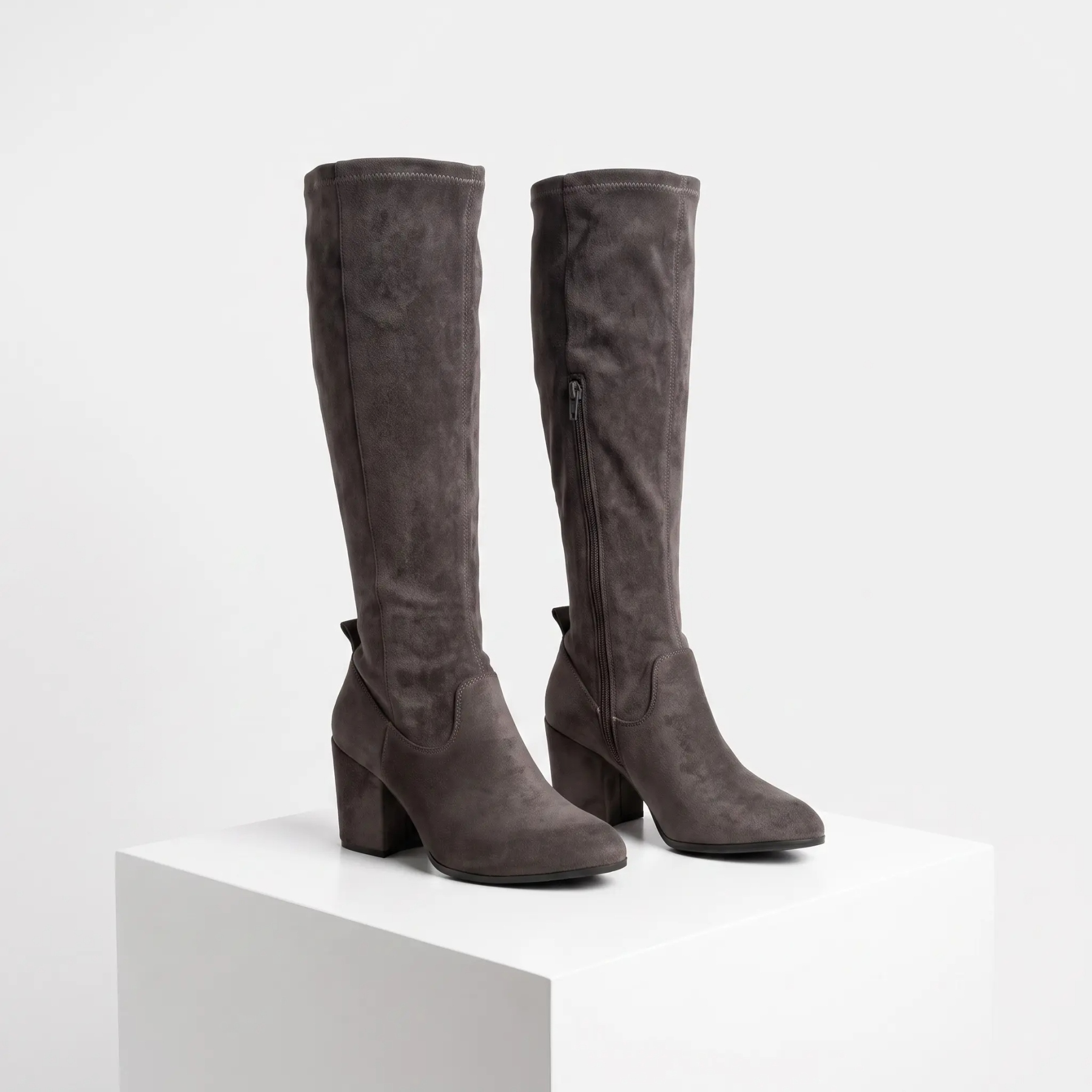 Magic Stretch Block Heel Boots